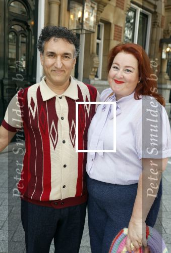 Amsterdam 11 september 2022
Premiere Charlie\'s chocolade fabriek in het nieuwe deLamar . Eva v d Gucht met man