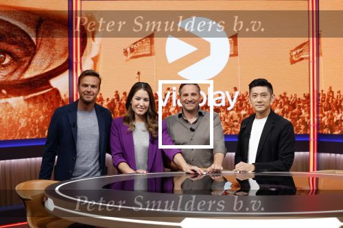 Hilversum 26 augustus 2022
Perspresentatie Viaplay met oa Amber Brantsen Christijan Albers Giedo v d Garde Sebastiaan Bleekemolen en Allard Kalff en Ho Pin Tung