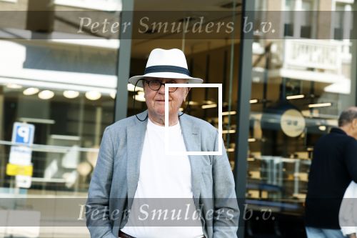 Amsterdam 1 september 2022
Harry Mens met hoed op op de pc hooftstraat