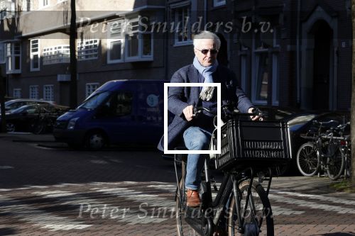 Amsterdam 19 maart 2022
Huub Stapel op de fiets in Amsterdam zuid.