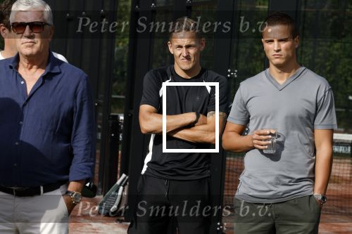 Capelle aan de IJssel 7 september 2022
Presentatie kleinglijn voor Padel van Robin van Persie en zijn vrouw Bouchra v Persie. Jens Toornstra en ibrahim Affelay