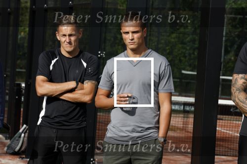 Capelle aan de IJssel 7 september 2022
Presentatie kleinglijn voor Padel van Robin van Persie en zijn vrouw Bouchra v Persie. Jens Toornstra en ibrahim Affelay