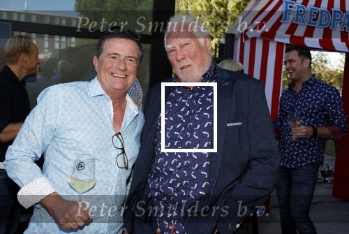 Lijnden 1 september 2022
Feest van kledingmerk  a fish called fred .
Johnny Kraaijkamp en Cesar Zuiderwijk