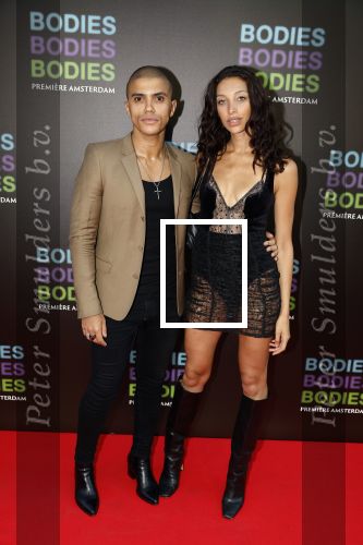 Amsterdam 24 augustus 2022
Oremiere Bodies Bodies Bosies van Halina Reijn in Tuschinski . Jojo Pors en Sha Senior