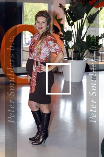 Hilversum 30 augustus 2022
Perspresentatie NPO in theater Gooiland.
Lauren Verster hoog zwanger