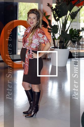 Hilversum 30 augustus 2022
Perspresentatie NPO in theater Gooiland.
Lauren Verster hoog zwanger