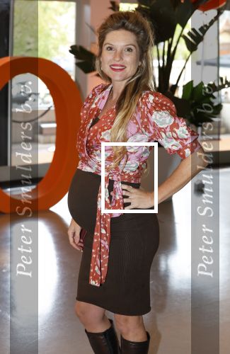Hilversum 30 augustus 2022
Perspresentatie NPO in theater Gooiland.
Lauren Verster hoog zwanger
