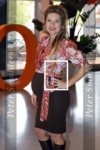 Hilversum 30 augustus 2022
Perspresentatie NPO in theater Gooiland.
Lauren Verster hoog zwanger