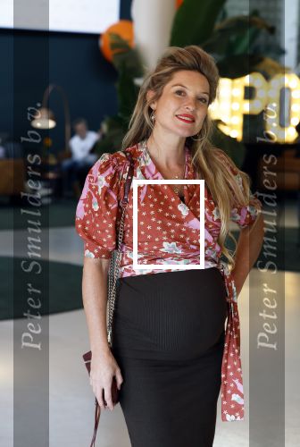 Hilversum 30 augustus 2022
Perspresentatie NPO in theater Gooiland.
Lauren Verster hoog zwanger