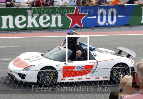 Zandvoort 4 september 2022
Nederlandse F1 Grand Prix op circuit Zandvoort.
Mark Wegh met Fernando Alonso in zijn electrische porsche