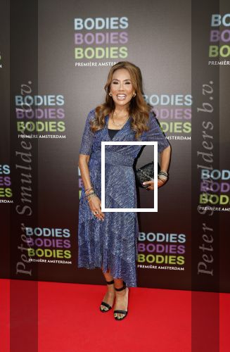 Amsterdam 24 augustus 2022
Oremiere Bodies Bodies Bosies van Halina Reijn in Tuschinski . Patty Brard kwam met haar dochter Priscilla Nasi
