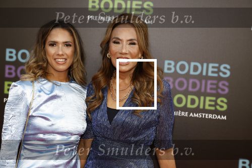 Amsterdam 24 augustus 2022
Oremiere Bodies Bodies Bosies van Halina Reijn in Tuschinski . Patty Brard kwam met haar dochter Priscilla Nasi