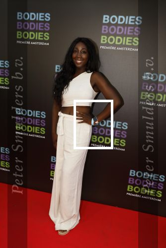 Amsterdam 24 augustus 2022
Premiere Bodies Bodies Bosies van Halina Reijn in Tuschinski . Pearl Jozefzoon en Reyer