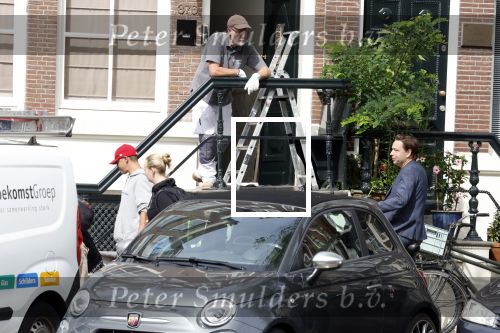 Amsterdam 1 augustus 2022
Het nieuwe huis van prinses Amalia wordt helemaal verbouwd . Er zijn nu ook veiligheids camera\'s opgehangen . Grachtenpand.