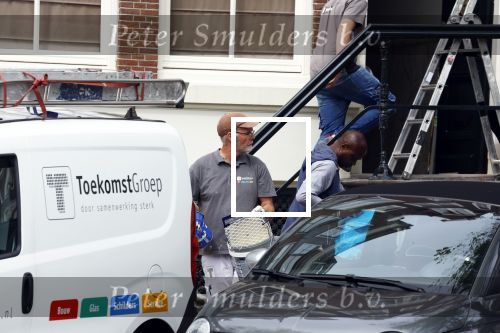 Amsterdam 1 augustus 2022
Het nieuwe huis van prinses Amalia wordt helemaal verbouwd . Er zijn nu ook veiligheids camera\'s opgehangen . Grachtenpand.
