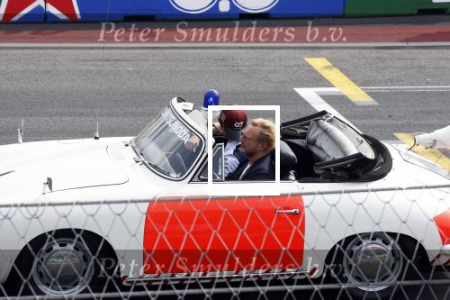 Zandvoort 4 september 2022
Nederlandse F1 Grand Prix op circuit Zandvoort.
Prins Bernard jr in Porsche cabrio van rijkspolitie
