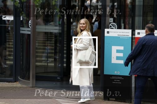 Amsterdam 5 september 2022
Prinses Amalia arriveert bij de UVA op haar eerste schooldag . Er was heel veel pers aanwezig.