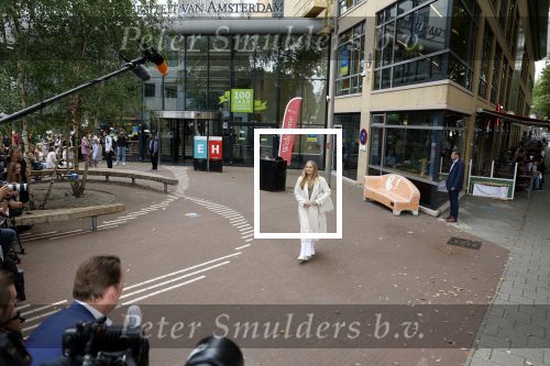 Amsterdam 5 september 2022
Prinses Amalia arriveert bij de UVA op haar eerste schooldag . Er was heel veel pers aanwezig.