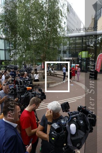 Amsterdam 5 september 2022
Prinses Amalia arriveert bij de UVA op haar eerste schooldag . Er was heel veel pers aanwezig.