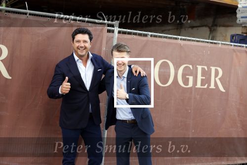 Amsterdam 10 september 2022
Sander Lusink met een collega voor de Oger winkel op de PC hooftstraat