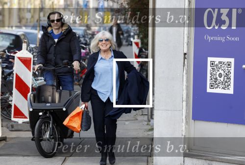 Amsterdam 22 maart 2022
Willeke Alberti op straat in Amsterdam.
