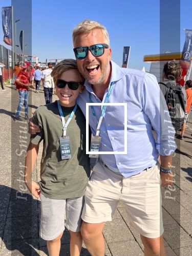 Zandvoort 3 september 2022
Nederlandse F1 Grand Prix op circuit Zandvoort.
Winston Gerschtanowitz met zijn jongste zoon