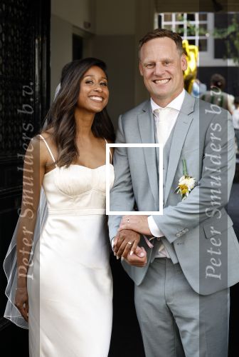 Amsterdam 22 augustus 2023
Trouwen Airen Mylene en Taeke Taekema bij het west indisch huis .