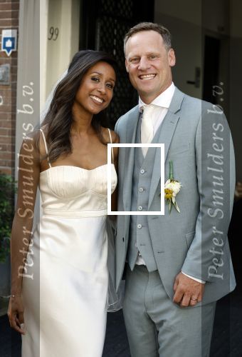 Amsterdam 22 augustus 2023
Trouwen Airen Mylene en Taeke Taekema bij het west indisch huis .