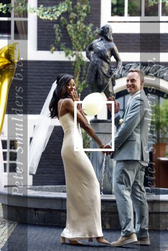 Amsterdam 22 augustus 2023
Trouwen Airen Mylene en Taeke Taekema bij het west indisch huis .
