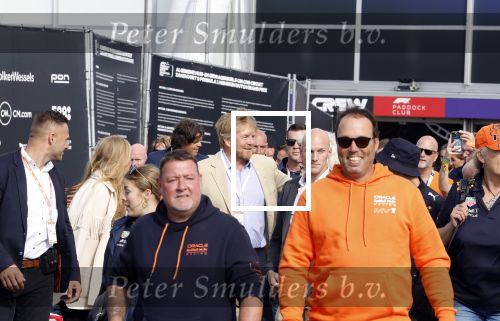 Zandvoort 26 augustus 2023
Koning Willem Alexander en prinses Amalia bij de training van de GP F1 op Zandvoort.