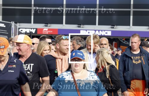 Zandvoort 26 augustus 2023
Koning Willem Alexander en prinses Amalia bij de training van de GP F1 op Zandvoort.