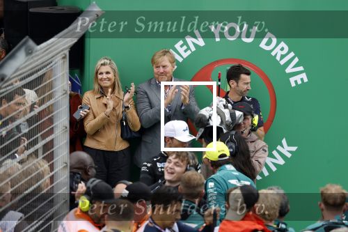 Zandvoort 27 augustus 2023
Grandprix F1 van Zandvoort gewonnen door Max Verstappen.
Koning Willem Alexander Koningin Maxima  bij F1 Zandvoort