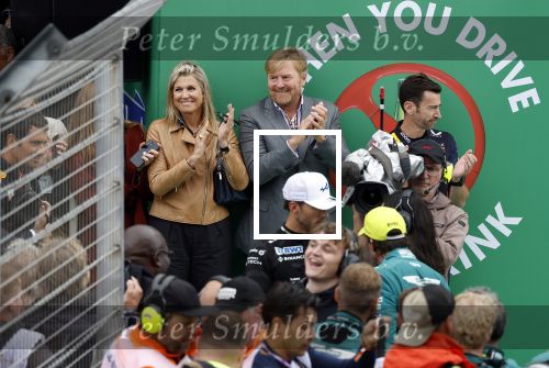 Zandvoort 27 augustus 2023
Grandprix F1 van Zandvoort gewonnen door Max Verstappen.
Koning Willem Alexander Koningin Maxima  bij F1 Zandvoort