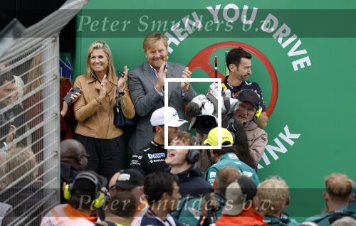 Zandvoort 27 augustus 2023
Grandprix F1 van Zandvoort gewonnen door Max Verstappen.
Koning Willem Alexander Koningin Maxima  bij F1 Zandvoort