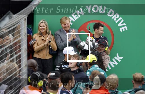 Zandvoort 27 augustus 2023
Grandprix F1 van Zandvoort gewonnen door Max Verstappen.
Koning Willem Alexander Koningin Maxima  bij F1 Zandvoort