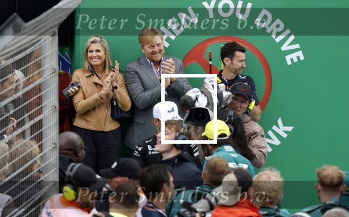 Zandvoort 27 augustus 2023
Grandprix F1 van Zandvoort gewonnen door Max Verstappen.
Koning Willem Alexander Koningin Maxima  bij F1 Zandvoort