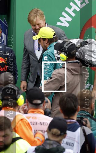 Zandvoort 27 augustus 2023
Grandprix F1 van Zandvoort gewonnen door Max Verstappen.
Koning Willem Alexander Koningin Maxima  bij F1 Zandvoort