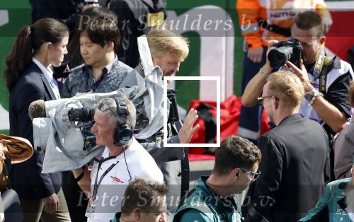 Zandvoort 27 augustus 2023
Grandprix F1 van Zandvoort gewonnen door Max Verstappen.
Koning Willem Alexander Koningin Maxima  en Prins Bernhard Jr. bij F1 Zandvoort