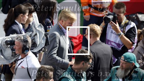 Zandvoort 27 augustus 2023
Grandprix F1 van Zandvoort gewonnen door Max Verstappen.
Koning Willem Alexander Koningin Maxima  en Prins Bernhard Jr. bij F1 Zandvoort