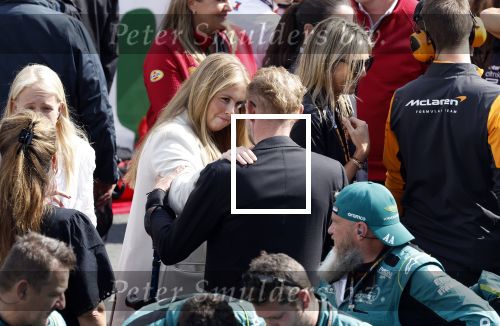 Zandvoort 27 augustus 2023
Grandprix F1 van Zandvoort gewonnen door Max Verstappen.
Koning Willem Alexander Koningin Maxima  en Prins Bernhard Jr. bij F1 Zandvoort