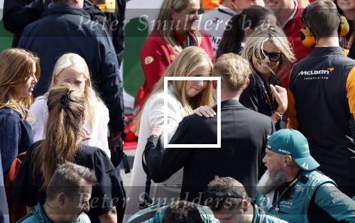 Zandvoort 27 augustus 2023
Grandprix F1 van Zandvoort gewonnen door Max Verstappen.
Koning Willem Alexander Koningin Maxima  en Prins Bernhard Jr. bij F1 Zandvoort