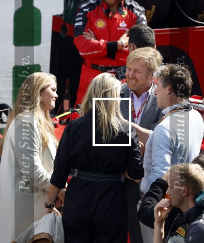 Zandvoort 27 augustus 2023
Grandprix F1 van Zandvoort gewonnen door Max Verstappen.
Koning Willem Alexander Koningin Maxima Prinses Amalia en Prinses Alexia bij F1 Zandvoort