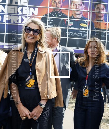 Zandvoort 27 augustus 2023
Grandprix F1 van Zandvoort 
Koning Willem Alexander Koningin Maxima Prinses Amalia en Prinses Alexia bij F1 Zandvoort