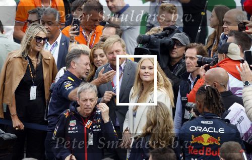 Zandvoort 27 augustus 2023
Grandprix F1 van Zandvoort Koning Willem Alexander Koningin Maxima Prinses Amalia en Prinses Alexia bij F1 Zandvoort