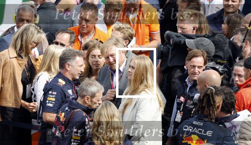 Zandvoort 27 augustus 2023
Grandprix F1 van Zandvoort Koning Willem Alexander Koningin Maxima Prinses Amalia en Prinses Alexia bij F1 Zandvoort