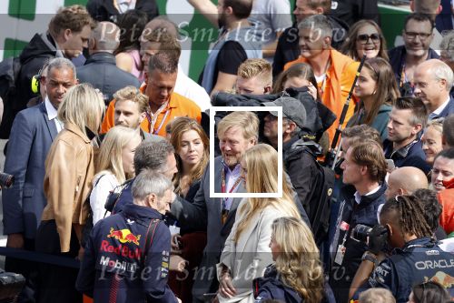 Zandvoort 27 augustus 2023
Grandprix F1 van Zandvoort Koning Willem Alexander Koningin Maxima Prinses Amalia en Prinses Alexia bij F1 Zandvoort