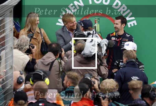 Zandvoort 27 augustus 2023
Grandprix F1 van Zandvoort gewonnen door Max Verstappen.
Koning Willem Alexander Koningin Maxima met Max Verstappen bij F1
