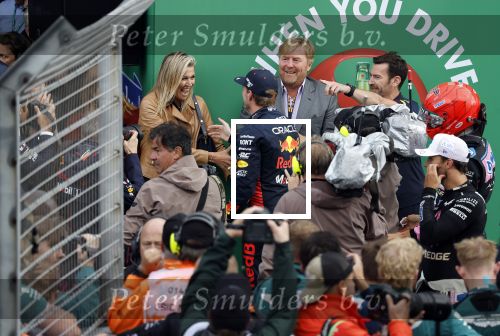 Zandvoort 27 augustus 2023
Grandprix F1 van Zandvoort gewonnen door Max Verstappen.
Koning Willem Alexander Koningin Maxima met Max Verstappen bij F1