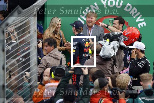 Zandvoort 27 augustus 2023
Grandprix F1 van Zandvoort gewonnen door Max Verstappen.
Koning Willem Alexander Koningin Maxima met Max Verstappen bij F1