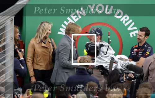 Zandvoort 27 augustus 2023
Grandprix F1 van Zandvoort gewonnen door Max Verstappen.
Koning Willem Alexander Koningin Maxima met Max Verstappen bij F1